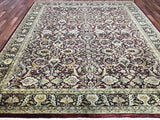 Indian Rug Hand Knotted Oriental Rug Very Fine Large Tabriz with Silk Oriental Rug 7'10 x 10'