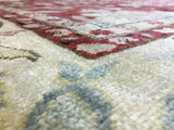 Indian Rug Hand Knotted Oriental Rug Very Fine Mahal Oriental Area Rug 9' x 12'1
