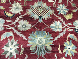 Indian Rug Hand Knotted Oriental Rug Very Fine Mahal Oriental Area Rug 9' x 12'1