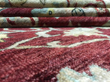 Indian Rug Hand Knotted Oriental Rug Very Fine Mahal Oriental Area Rug 9' x 12'1