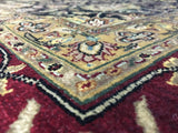 Indian Rug Hand Knotted Oriental Rug Very Fine Mahal Oriental Area Rug 9' x 12'