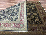 Indian Rug Hand Knotted Oriental Rug Very Fine Mahal Oriental Area Rug 9' x 12'