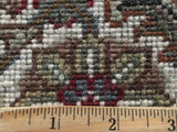 Indian Rug Hand Knotted Oriental Rug Very Fine Mahi Tabriz Oriental Rug With Silk 8'X10'