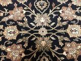 Indian Rug Hand Knotted Oriental Rug Very Fine Oriental Tabriz Rug 8'x10'
