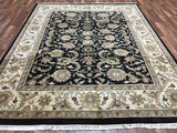 Indian Rug Hand Knotted Oriental Rug Very Fine Oriental Tabriz Rug 8'x10'