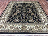 Indian Rug Hand Knotted Oriental Rug Very Fine Oriental Tabriz Rug 8'x10'