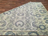 Indian Rug Hand Knotted Oriental Rug Very Fine Oushak Turkish Knot Oriental Area Rug 8'X10'