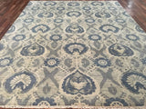 Indian Rug Hand Knotted Oriental Rug Very Fine Oushak Turkish Knot Oriental Area Rug 8'X10'