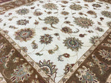 Indian Rug Hand Knotted Oriental Rug Very Fine Peshawar Area Rug 8'1X10'1