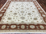 Indian Rug Hand Knotted Oriental Rug Very Fine Peshawar Area Rug 8'1X10'