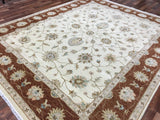 Indian Rug Hand Knotted Oriental Rug Very Fine Peshawar Area Rug 8'1X10'
