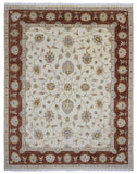 Indian Rug Hand Knotted Oriental Rug Very Fine Peshawar Area Rug 8'1X10'