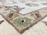 Indian Rug Hand Knotted Oriental Rug Very Fine Peshawar Area Rug 8' x 10'