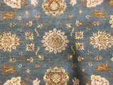 Indian Rug Hand Knotted Oriental Rug Very Fine Peshawar Oriental Area Rug 6'X9'3