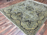 Indian Rug Hand Knotted Oriental Rug Very Fine Peshawar Oriental Area Rug 7'9X9'10