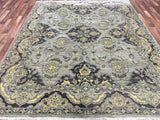 Indian Rug Hand Knotted Oriental Rug Very Fine Peshawar Oriental Area Rug 7'9X9'10
