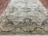 Indian Rug Hand Knotted Oriental Rug Very Fine Peshawar Oriental Area Rug 7'9X9'10
