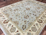 Indian Rug Hand Knotted Oriental Rug Very Fine Peshawar Oriental Area Rug 8' x 10'9