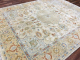 Indian Rug Hand Knotted Oriental Rug Very Fine Peshawar Oriental Area Rug 8'x9'10