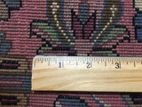 Indian Rug Hand Knotted Oriental Rug Very Fine Sarouk with Silk Oriental Rug 8'9 x 11'10