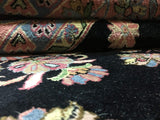 Indian Rug Hand Knotted Oriental Rug Very Fine Sarouk with Silk Oriental Rug 8'9 x 11'10