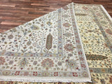Indian Rug Hand Knotted Oriental Rug Very Fine Tabriz Oriental Area Rug 8' x 10'