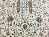 Indian Rug Hand Knotted Oriental Rug Very Fine Tabriz Oriental Area Rug 8' x 10'