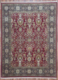 Indian Rug Hand Knotted Oriental Rug Very Fine Tabriz Oriental Rug 9'X12'