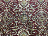 Indian Rug Hand Knotted Oriental Rug Very Fine Tabriz Oriental Rug 9'X12'