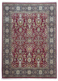 Indian Rug Hand Knotted Oriental Rug Very Fine Tabriz Oriental Rug 9'X12'