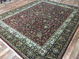 Indian Rug Hand Knotted Oriental Rug Very Fine Wool with Silk Tabriz Area Rug 8'1x10'2