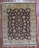 Kazakstan Hand Knotted Oriental Rug Fine Chobi Peshawar 7'10x9'9 Oriental Area Rug