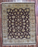 Kazakstan Hand Knotted Oriental Rug Fine Chobi Peshawar 7'10x9'9 Oriental Area Rug