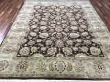 Kazakstan Hand Knotted Oriental Rug Fine Chobi Peshawar 7'10x9'9 Oriental Area Rug