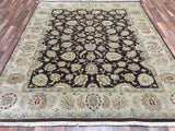 Kazakstan Hand Knotted Oriental Rug Fine Chobi Peshawar 7'10x9'9 Oriental Area Rug