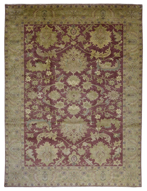 Kazakstan Hand Knotted Oriental Rug Large Agra Ziegler Oriental Rug 9' x 11'10