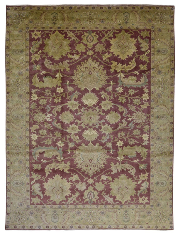 Kazakstan Hand Knotted Oriental Rug Large Agra Ziegler Oriental Rug 9' x 11'10