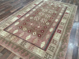 Nepal Rug Hand Knotted Oriental Rug Fine Symbolic Silk Nepali Oriental Rug 5'5x8'3
