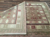Nepal Rug Hand Knotted Oriental Rug Fine Symbolic Silk Nepali Oriental Rug 5'5x8'3