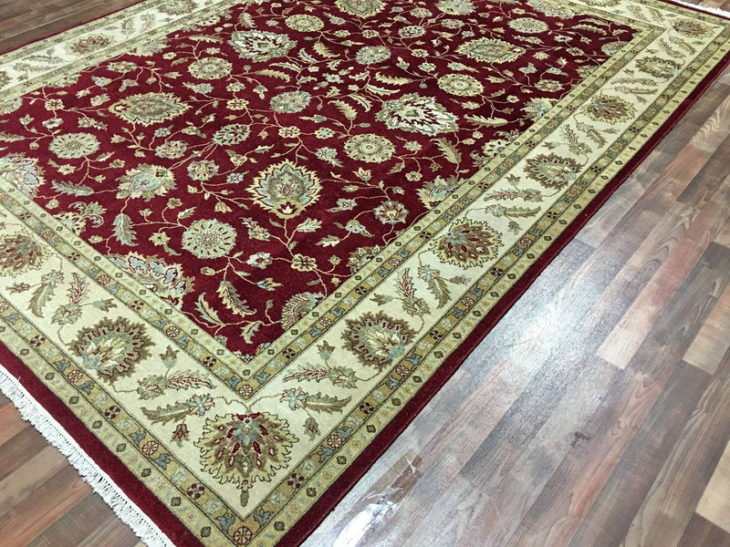Red and Beige Chobi Peshawar Large Rug 9X12