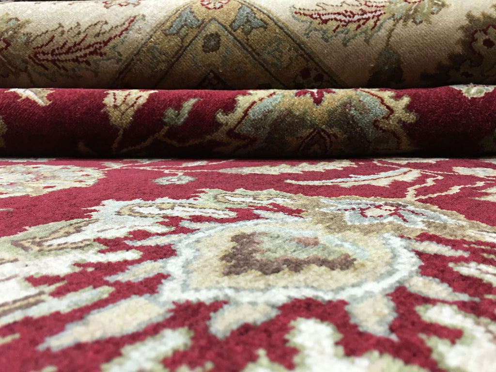 Red and Beige Chobi Peshawar Large Rug 9X12