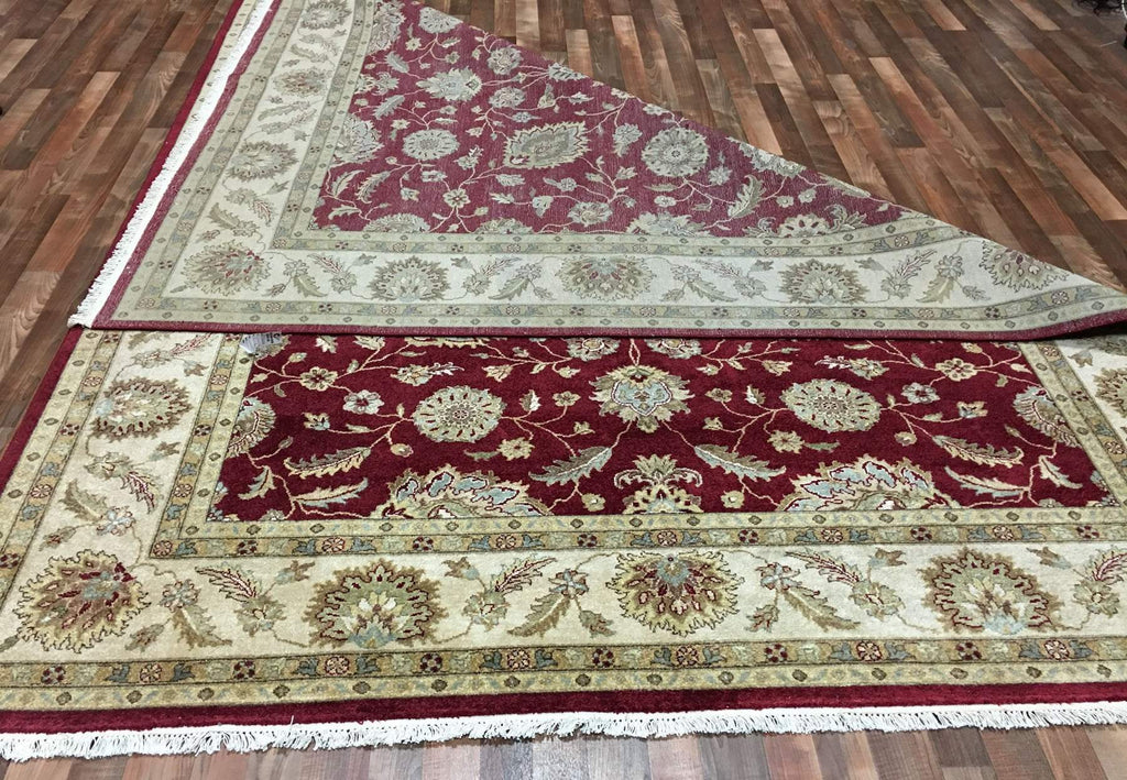 Red and Beige Chobi Peshawar Large Rug 9X12