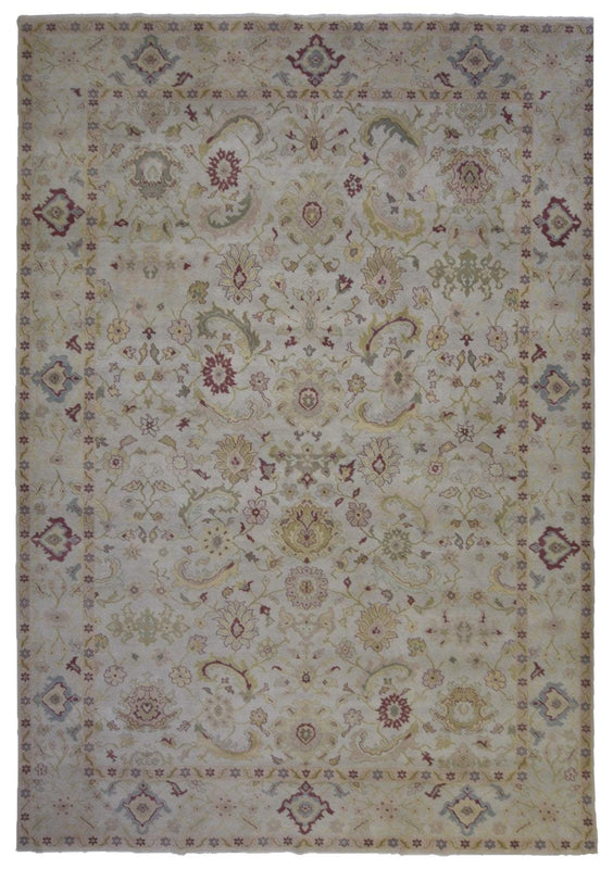 Pakistan Hand Knotted Oriental Rug Agra Oriental Area Rug 10'2X13'9
