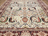 Pakistan Hand Knotted Oriental Rug Fine Imperial Peshawar Oriental Rug 11'4x13'7