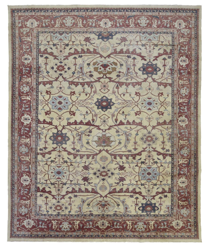 Pakistan Hand Knotted Oriental Rug Fine Mahal Area Rug 8'6 x 9'11