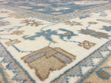 Pakistan Hand Knotted Oriental Rug Large Oushak Oriental Rug 9'9x13'9