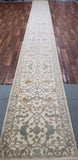 Pakistan Rug Hand Knotted Oriental Rug Fine Oriental Oushak Runner 2'4x24'