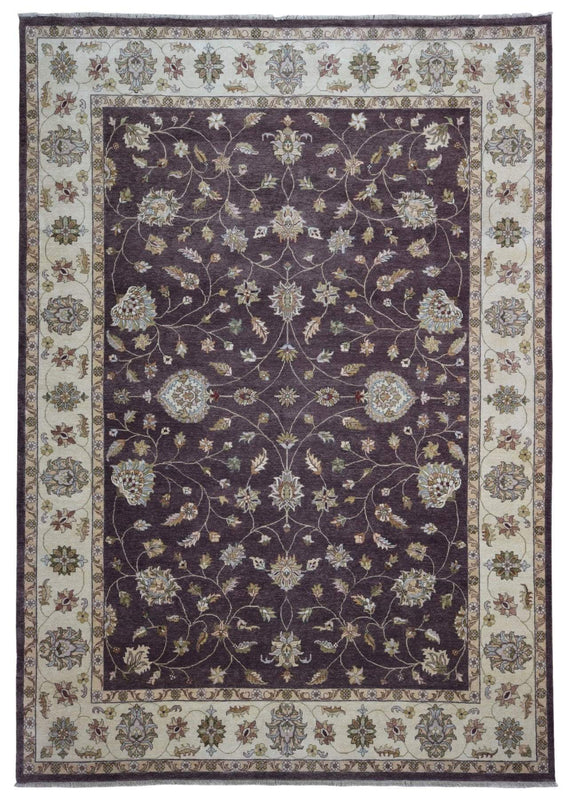 Pakistan Rug Hand Knotted Oriental Rug Fine Peshawar Area Rug 10'x14'
