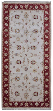 Pakistan Rug Hand Knotted Oriental Rug Fine Peshawar Oriental Runner Rug 4'9x10'2