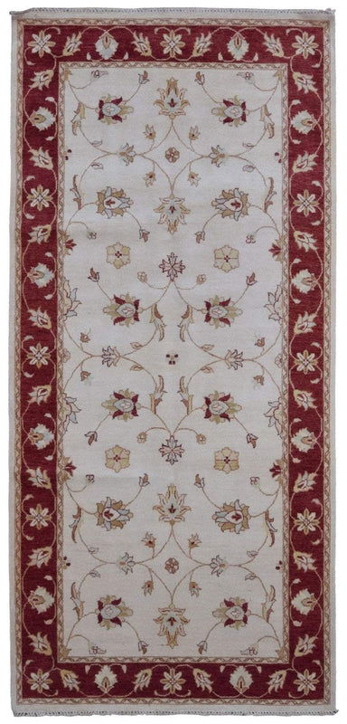 Pakistan Rug Hand Knotted Oriental Rug Fine Peshawar Oriental Runner Rug 4'9x10'2